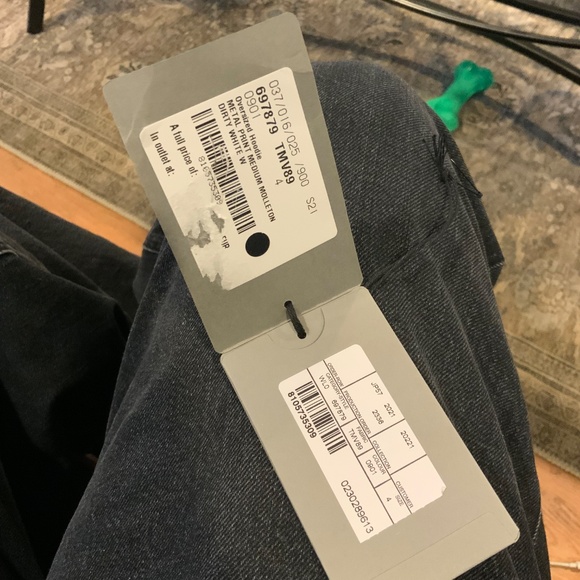 Balenciaga oversized unifit distressed metal hoodie gray size 4 - Picture 2 of 6